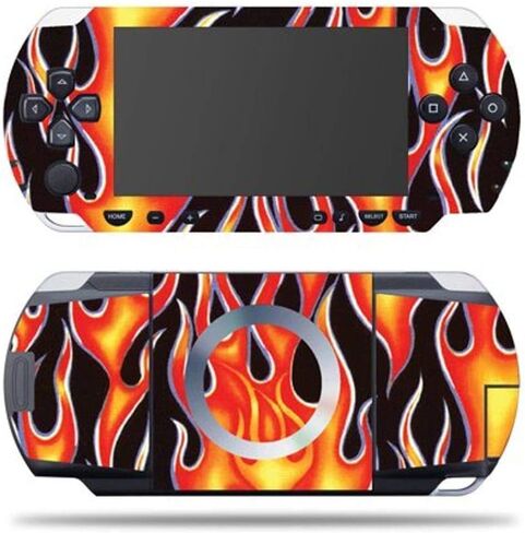 Mightyskins Protective Vinyl Skin Decal Cover Sticker Compatible with Sony PSP - Hot Flames in Saudi Arabia