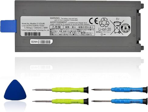 CF-VZSU48 Laptop Battery Compatible with Panasonic Toughbook CF-19 CF19 MK1 MK2 MK3 MK4 MK5 MK6 MK7 MK8 Series CF-VZSU48U CF-VZSU28 CF-VZSU48R CF-VZSU50 CF-VZSU58U 10.65V 5700mAh 58Wh in Saudi Arabia