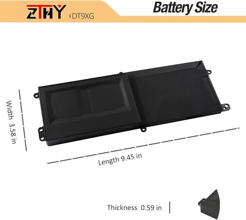 استبدال بطارية الكمبيوتر المحمول ZTHY DT9XG لجهاز Dell Alienware Area-51m R1 R2 ALWA51M-D1733B D1733PB D1735DB D1741DB D1746B D1746W D1748DB D1766PB D1766W D1968B D1969DB Series 7PWKV 0KJYFY 11.4 فولت 90 وات في الساعة in Kuwait