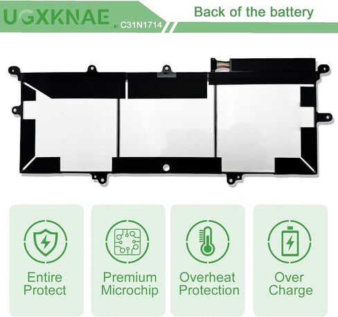 C31N1714 Laptop Battery Replacement for ASUS ZenBook Flip 14 UX461 UX461U UX461UA UX461UN UX461F UX461FA UX461FN UX461UA-E1102T UX461UA-E1012R 1A E1012R E1072T Series C31PQCH 0B200-02750100M in Saudi Arabia
