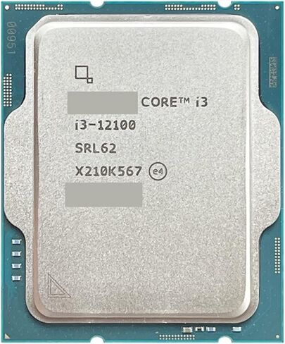 c I3-12100 I3 12100 3. جيجا هرتز 4-Core 8-موضوع معالج وحدة المعالجة المركزية L3 = 12 متر 60 واط دعم DDR4 DDR5 سطح المكتب المقبس LGA 1700 in Kuwait