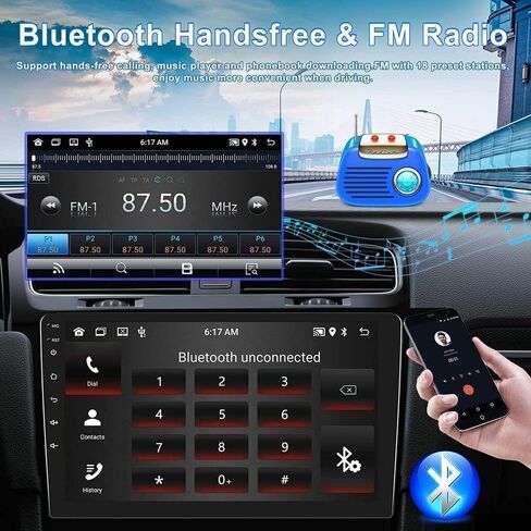 Android 14 Double Din Car Stereo Radio for Dodge Durango 2004-2010,7" Touchscreen Car Radio w/Wireless Carplay Android Auto GPS WiFi Bluetooth RDS DSP SWC Mic Backup Camera in Saudi Arabia
