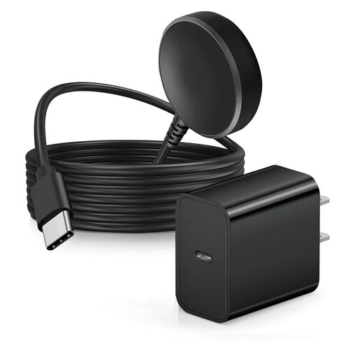6FT USB C Watch Charger Compatible for Samsung Galaxy Watch 8/8 Classic,7/6/Ultra, 5/5 Pro/4/4/6 Classic/3/Active 2/Active 1, Magnetic Wall Fast Charging Adapter & Cable Wireless Charging Cable in Saudi Arabia