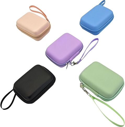 Small Cute Digital Camera Case Bag with Strap Compatible with Kodak FZ55/FZ45/FZ53/C1 Hard Shell Camera Holder Carrying Case Cover Storage Bag Compatible with Sony DSCW830 and Accessories (Pink) in Kuwait