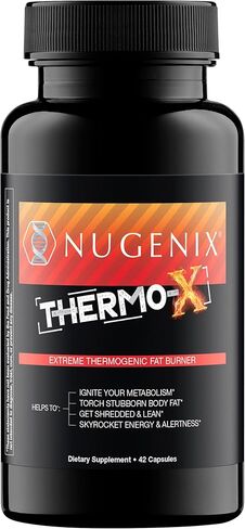 Nugenix Thermo-X: مكمل حارق الدهون الحراري للرجال، مسرع التمثيل الغذائي الفائق، 60 قطعة in Kuwait
