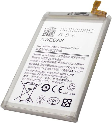 استبدال البطارية لجهاز Galaxy Z Fold 2 5G 3.88v متوافق مع Samsung Galaxy Z Fold 2 5G SM-F916B SM-F916U SM-F916U1 SM-F916N SM-F9160 SM-F916W البطارية ومجموعات الأدوات in Saudi Arabia