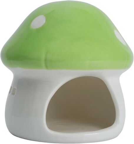 Aquarium Mushroom House Decorations, Ceramic Fish Tank Hideout Landscaping, Small Fish Hideaway Spawning Cave Decor for Shrimp Goldfish (Purple) in Saudi Arabia