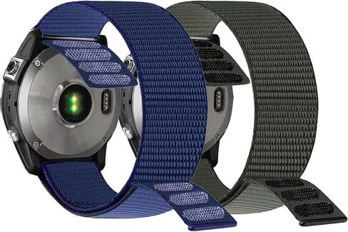 شريط ساعة رياضي خفيف الوزن من النايلون سريع الجفاف 26 مم لـ Garmin Fenix ​​8 51 مم/Fenix ​​7X/6X/5X/3/5X Plus/6X Pro، حزام UltraFit لـ Enduro 3/2/1/Quatix 7/Descent Mk2i/Tactix 7Pro، epix Pro in Kuwait