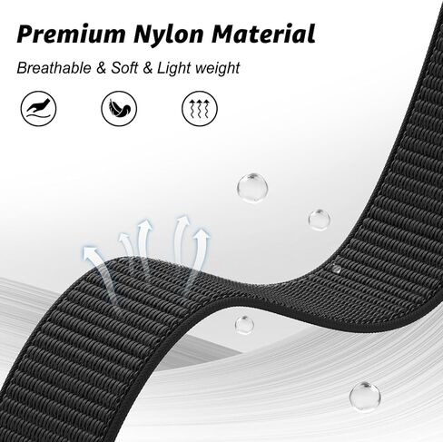 Hook and Loop Quick Dry 26mm Nylon Ultralight Sport Watch Band for Garmin Fenix 8 51mm/Fenix 7X/6X/5X/3/5X Plus/6X Pro Band,UltraFit Strap for Enduro 3/2/1/Quatix 7/Descent Mk2i/Tactix 7Pro,epix Pro in Kuwait