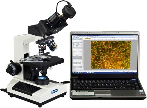 OMAX 40X-2000X Binocular Oil Darkfield Compound Microscope with Replaceable LED Light and 3MP Camera in Saudi Arabia