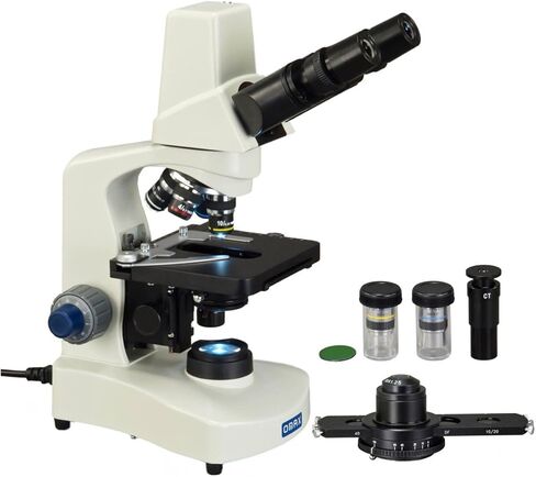 OMAX 40X-2000X Built-in 3MP Camera Binocular Compound LED Microscope w Phase Contrast Kit+Plan PH Obj. in Saudi Arabia