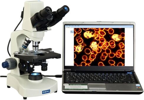مجهر OMAX 40X-2000X Darkfield مجهر LED مع كاميرا مدمجة 3MP + خطة 100X in Saudi Arabia