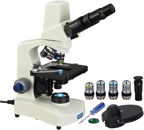 OMAX 40X-2000X Phase Contrast Binocular Compound Siedentopf LED Microscope with Built-in 3MP Camera in Saudi Arabia