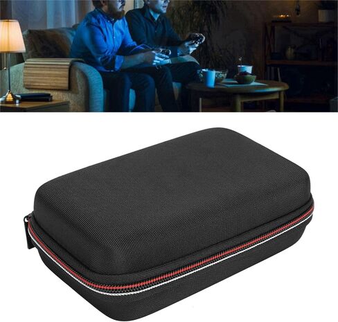 Game Console Carrying Bag, Nylon Portable Hard Shell Case with Game Slot and Inner Pocket, 16 Card Holder, Compatible with New 3DSXL, New 3DS, 3DS, New 2DS XL, Black in Saudi Arabia