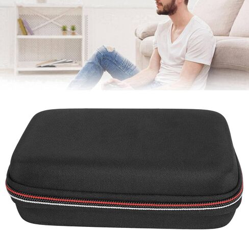 Game Console Carrying Bag, Nylon Portable Hard Shell Case with Game Slot and Inner Pocket, 16 Card Holder, Compatible with New 3DSXL, New 3DS, 3DS, New 2DS XL, Black in Saudi Arabia