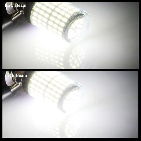 Juren 2 قطعة LED مصابيح أمامية للدراجات النارية 1200LM 3014 144smd LED مصابيح لياماها، ATVS YFM350 450 400 660 700 رابتور 12 فولت (H4) in Kuwait