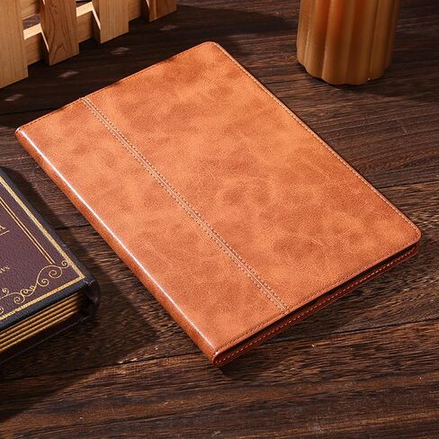 حافظة لجهاز Ipad Pro مقاس 12.9 بوصة الجيل الأول/الثاني 2015/2017 موديل قديم غطاء حماية من الجلد الأصلي، غطاء حماية/إيقاظ تلقائي. بني in Kuwait