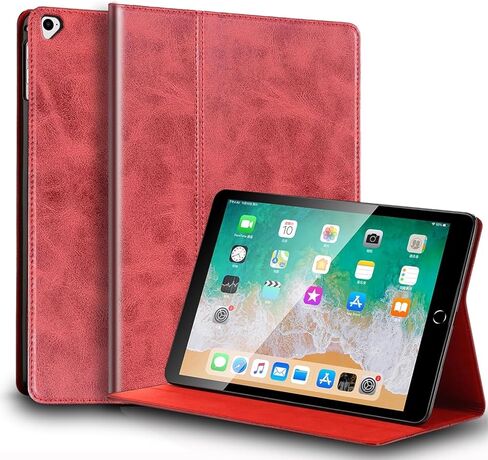 حافظة لجهاز Ipad Pro مقاس 12.9 بوصة الجيل الأول/الثاني 2015/2017 موديل قديم غطاء حماية من الجلد الأصلي، غطاء حماية/إيقاظ تلقائي. بني in Kuwait