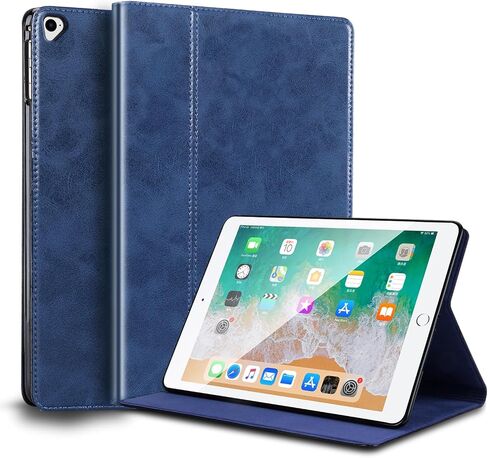 حافظة لجهاز Ipad Pro مقاس 12.9 بوصة الجيل الأول/الثاني 2015/2017 موديل قديم غطاء حماية من الجلد الأصلي، غطاء حماية/إيقاظ تلقائي. بني in Kuwait