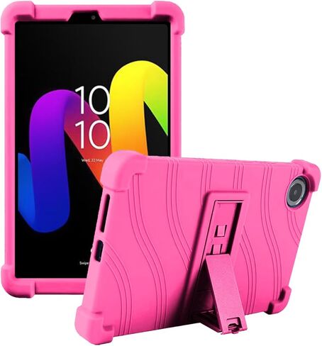 حافظة لجهاز TCL Tab 8 Nxtpaper 5G مقاس 8.7 بوصة موديل 2025 (الموديل: 8189S)، وحافظة واقية من السيليكون الناعم مناسبة للأطفال مع حامل قابل للتعديل لجهاز TCL TAB 8 Gen 2 اللوحي (الموديل: 8188X). (أسود) in Kuwait