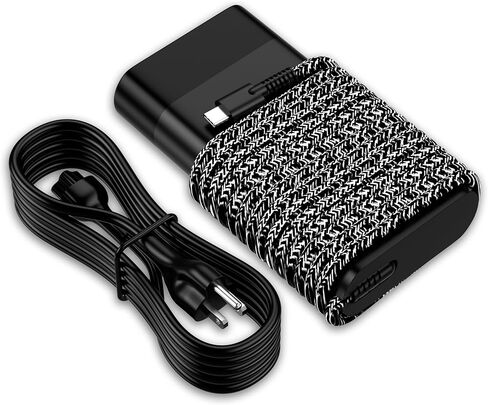 شاحن كمبيوتر محمول USB C بقدرة 65 وات متوافق مع HP Spectre x360، وSpectre، وEnvy، وElitebook x360، وElite x2، وProBook، وChromebook، ومحول تيار متردد لسلك الطاقة من النوع C الجديد للسفر بالكمبيوتر in Kuwait