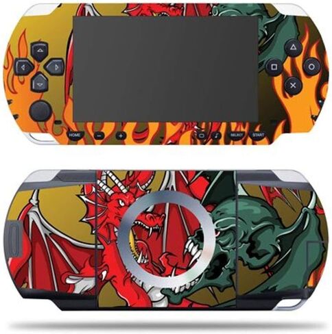 ملصق غطاء لاصق واقٍ من الفينيل من Mightyskins متوافق مع جهاز Sony PSP - Dragon Breath in Saudi Arabia