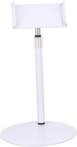 Zerodeko Adjustable Tablet Stand and Phone Holder, White Telescopic Multi-Angle Cradle Mount Dock for Desk and Travel Use in Saudi Arabia
