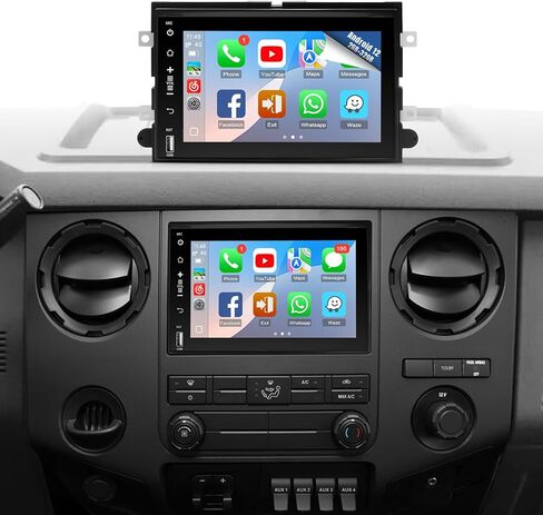 Naifay 8Core Android 12 Car Radio for Ford F150/F250/F350 2004-2016, 7inch Touchscreen for Mustang Escape Edge Explorer Focus Car Stereo with Carplay Android Auto GPS WiFi BT+Canbus MIC in Saudi Arabia