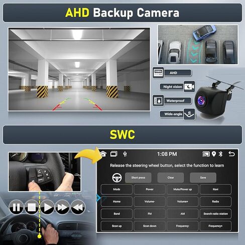 Android 13 Car Radio Stereo for Chevrolet Impala 2006 2007 2008 2009-2013 with CarPlay & Android Auto,10" Touch Screen Head Unit /2+64G /GPS Navigation/Bluetooth/FM/RDS Radio/HD Backup Camera in Saudi Arabia