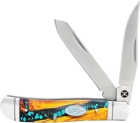 HOOEY Unisex Small Turquoise Trapper Knife Brown One Size in Saudi Arabia