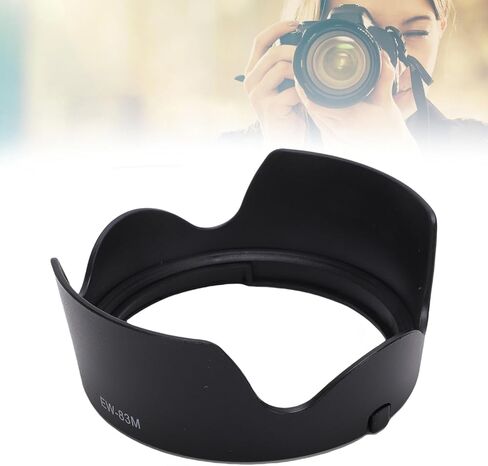 Lens Hood, Premium ABS Reversible Lens Shade for EF 24 to 105mm F/3.5 to 5.6, Lightweight Accessory for Professional Photography in Saudi Arabia