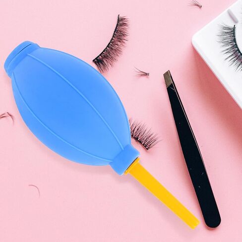 NOLITOY 6pcs Silicone Air Blower Dust Cleaner Balls for Eyelash Extensions and Camera Lens Cleaning, Soft Rubber Pump with Yellow Stems, Portable Dust Remover for Photography and Beauty in Saudi Arabia
