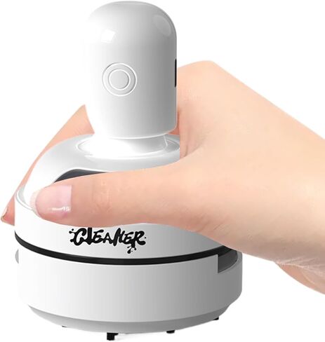 Desktop Vacuum Cleaner | USB Rechargeable Small Tool with 3 Levels of Suction | Office and Desk Accessories - For Office Home Work Kitchen Vehicle Garage Room Bedroom in Kuwait