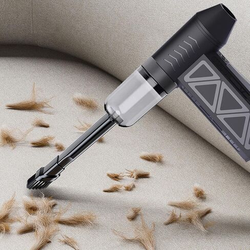 Generic منفضة هواء قابلة لإعادة الشحن 130000 دورة في الدقيقة، محرك عالي السرعة بدون فرشاة USB C منفاخ غبار 3 سرعات قابلة للتعديل، ضوء LED لتنظيف الإلكترونيات وتفصيل السيارة in Saudi Arabia