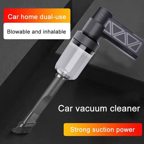 Generic منفضة هواء قابلة لإعادة الشحن 130000 دورة في الدقيقة، محرك عالي السرعة بدون فرشاة USB C منفاخ غبار 3 سرعات قابلة للتعديل، ضوء LED لتنظيف الإلكترونيات وتفصيل السيارة in Saudi Arabia