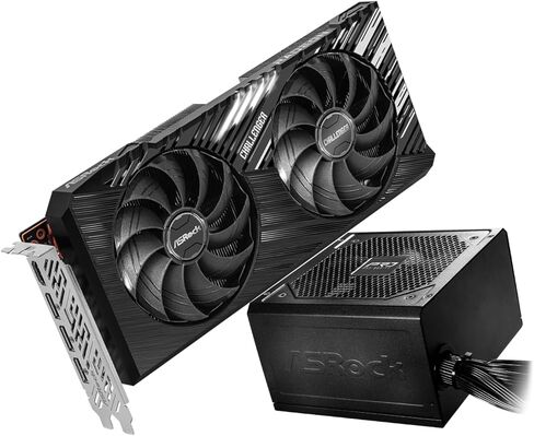 ASRock Radeon RX 7700 XT Challenger 12GB OC & PRO-750B 750W 80+ Bronze PSU | Smart 1440p Gaming Power Combo in Saudi Arabia