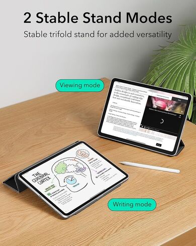 ESR لجهاز iPad Pro 11 بوصة 2024 الجراب الخامس و2 واقي شاشة 9H من الزجاج المقسى مع صينية فائقة الملاءمة in Kuwait