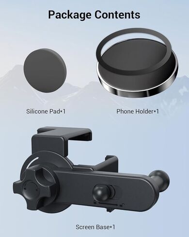 360° Adjustable Magnetic Nissan Rogue Phone Mount 12.3 Inch Screen Clip Phone Holder Nissan Rogue Platinum 2024-2026 Magnetic Mount MagSafe Holder 12.3" Screen Mounted 2026 Nissan Rogue Accessories in Saudi Arabia