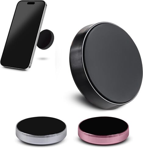Magnetic Car Phone Holder - Vehicle Phone Mount - Compatible with All Phone Models (Black) in Saudi Arabia