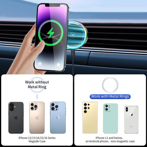 حامل هاتف مغناطيسي للسيارة BMW X5 X5M 2024-2026 وX6 X6M 2024-2026 وBMW X7 2023 2024 2025 2026 ملحقات السيارات أفضل حامل للهاتف المحمول سريع 15 وات شاحن لاسلكي للهواتف المحمولة حامل شاشة in Kuwait