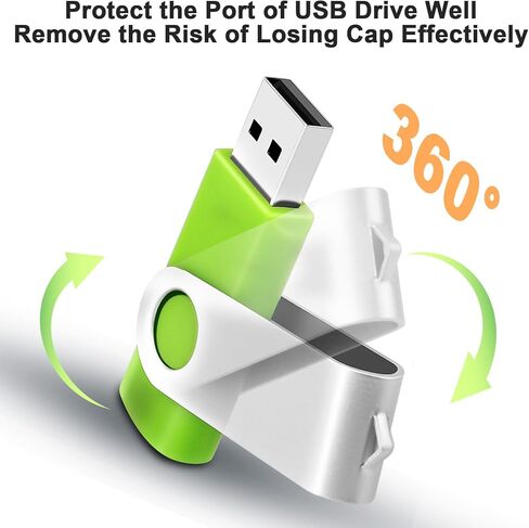 محركات أقراص فلاش USB كبيرة الحجم - 10 محركات أقراص فلاش سعة 2 جيجابايت و10 محركات أقراص USB سعة 32 جيجابايت، محركات أقراص القفز على عصا الذاكرة الدوارة المعدنية مع مؤشر LED، محرك أقراص Memoria USB Stick Zip Drive لتخزين البيانات والنسخ الاحتياطي in Kuwait