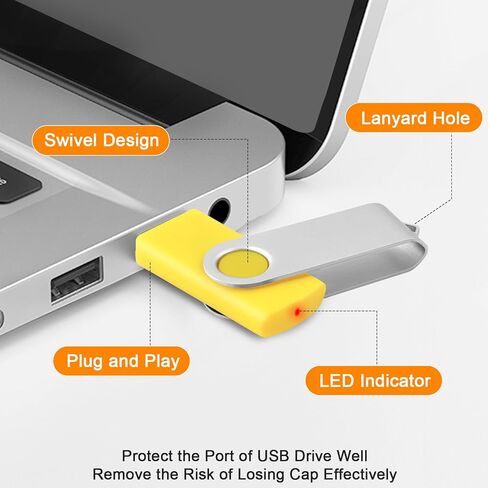 محركات أقراص فلاش USB كبيرة الحجم - 10 محركات أقراص فلاش سعة 2 جيجابايت و10 محركات أقراص USB سعة 32 جيجابايت، محركات أقراص القفز على عصا الذاكرة الدوارة المعدنية مع مؤشر LED، محرك أقراص Memoria USB Stick Zip Drive لتخزين البيانات والنسخ الاحتياطي in Kuwait