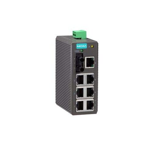 MOXA EDS-208-M-ST Entry Level Industrial Ethernet Switch with 7 10/100BaseT(X) Ports,1 100BaseFX Port, Multi Mode ST with -10 Degree to 60 Degree of Operating Temp. in Saudi Arabia