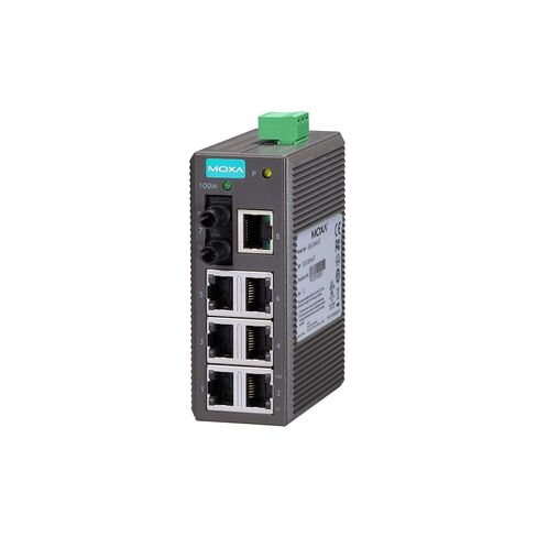 MOXA EDS-208-M-ST Entry Level Industrial Ethernet Switch with 7 10/100BaseT(X) Ports,1 100BaseFX Port, Multi Mode ST with -10 Degree to 60 Degree of Operating Temp. in Saudi Arabia