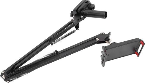 NOLITOY Long Arm Mobile Phone Stand Aluminum Alloy Tablet Bracket 360° Rotation Foldable Design Bedside Phone Support and Tablets Large Base for Stable Desktop Use in Saudi Arabia