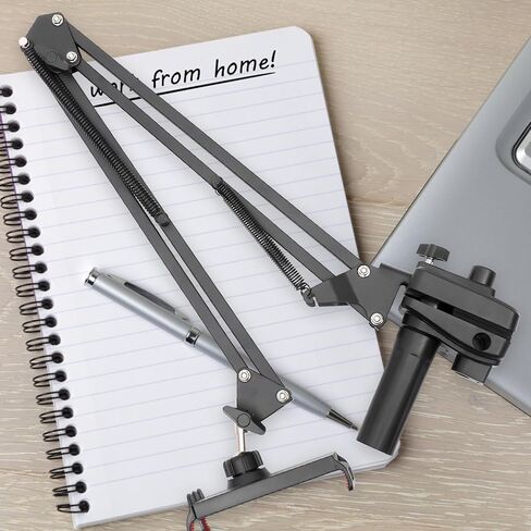 NOLITOY Long Arm Mobile Phone Stand Aluminum Alloy Tablet Bracket 360° Rotation Foldable Design Bedside Phone Support and Tablets Large Base for Stable Desktop Use in Saudi Arabia