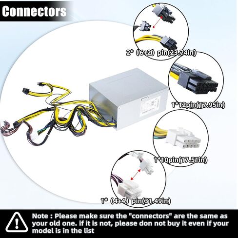 ترقية LXun 1100W HK1K1-51PP PA-3112-1 مزود الطاقة المتوافق مع Lenovo ThinkStation Tower Workstation PSU لـ 5P51D77184 يستبدل الجزء SP50H29678 SP50H29677 لـ 4070 4080 4090 5070 5080 5090 in Saudi Arabia