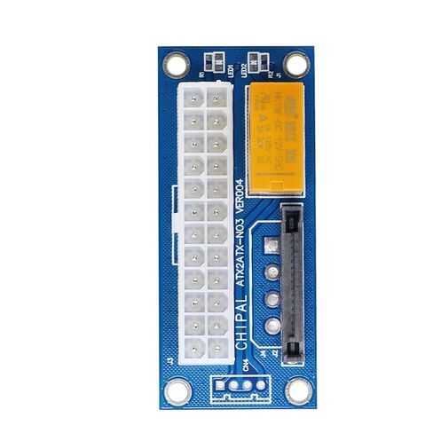 5pcs ADD2PSU ATX 24Pin to 15Pin SATA Dual PSU Power Supply Sync Starter Extension Cable Card Converter in Saudi Arabia