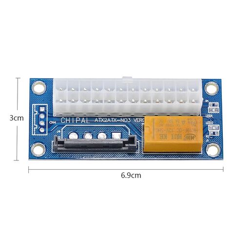 5pcs ADD2PSU ATX 24Pin to 15Pin SATA Dual PSU Power Supply Sync Starter Extension Cable Card Converter in Saudi Arabia