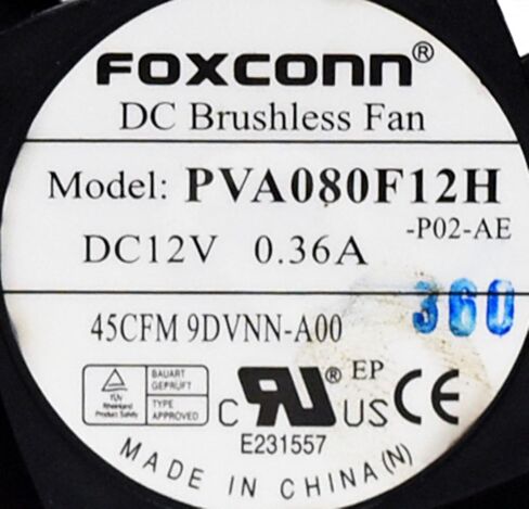 9DVNN أصلي OEM خلفي صغير الحجم مروحة كمبيوتر للكمبيوتر الشخصي لـ Dell Optiplex 390 790 990 3010 7010 9010 4-Wire 5-Pin موصل الطاقة Foxconn AVC Sunon Rev:A00 in Kuwait